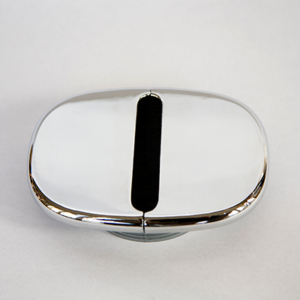 Oval Chrome Desk Cable Grommet