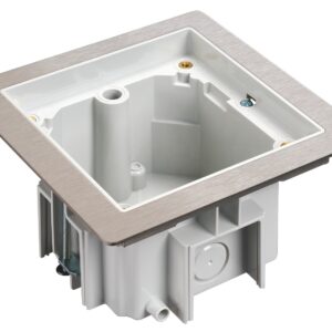 KGT100RF/72 - Single gang raised floor back box -Stainless steel